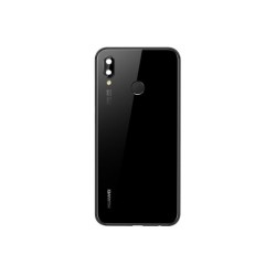 TAMPA TRASEIRA COM CÂMERA DE VIDRO E FLEX DE IMPRESSÃO DIGITAL HUAWEI NOVA 3 PRETO